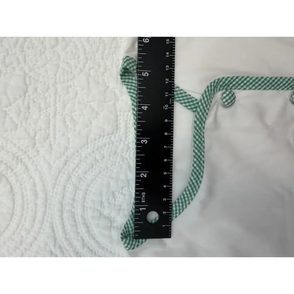 Cafe Du Monde Inspired Baby Outfit 18M New Orleans Beignet Gingham Bloomer Set
